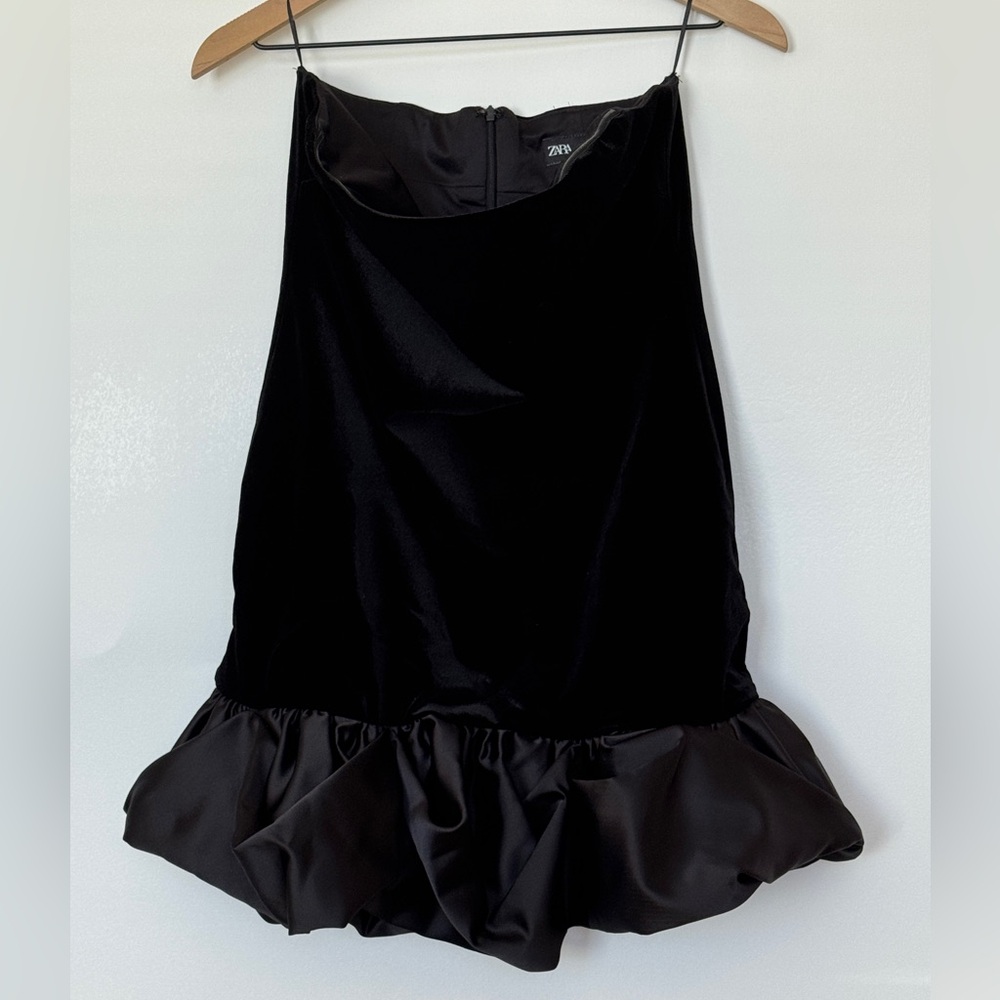 ZARA VELVET MINI DRESS 9992/185 015/254 - Picture 3 of 15